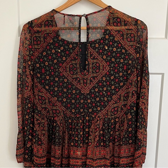 Akemi Kin Embroidered Beaded Boho Tunic Dress - Picture 5 of 16